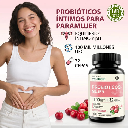 WINDBOSS™ Complejo Probiótico para Mujeres